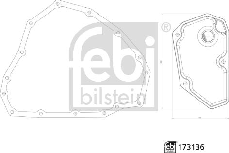 Febi Bilstein 173136 - Hidravlik Filtr, avtomatik transmissiya furqanavto.az