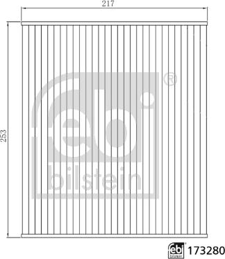 Febi Bilstein 173280 - Filtr, daxili hava furqanavto.az