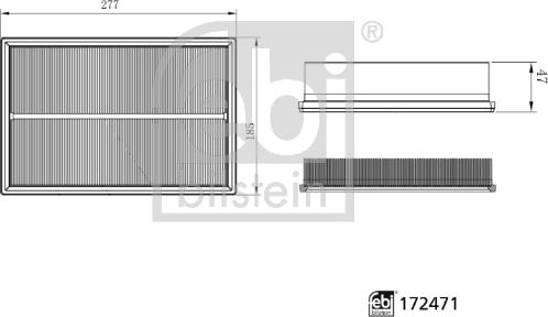 Febi Bilstein 172471 - Hava filtri furqanavto.az