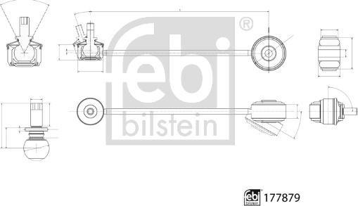 Febi Bilstein 177879 - Çubuq / Strut, stabilizator furqanavto.az