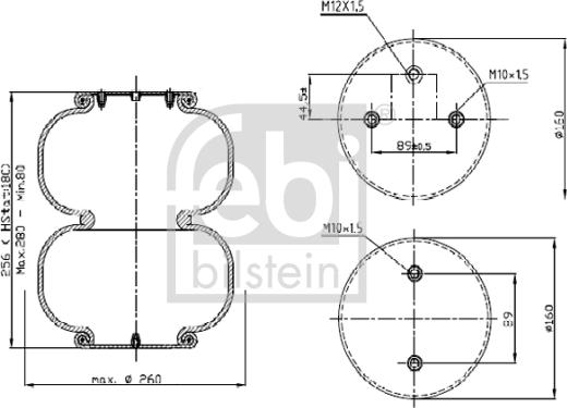 Febi Bilstein 39420 - Körük, pnevmatik asqı furqanavto.az