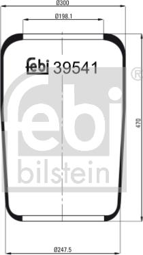 Febi Bilstein 39541 - Körük, pnevmatik asqı furqanavto.az