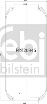 Febi Bilstein 20945 - Körük, pnevmatik asqı furqanavto.az