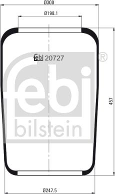 Febi Bilstein 20727 - Körük, pnevmatik asqı furqanavto.az