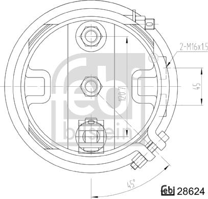 Febi Bilstein 28624 - Yaylı silindr furqanavto.az