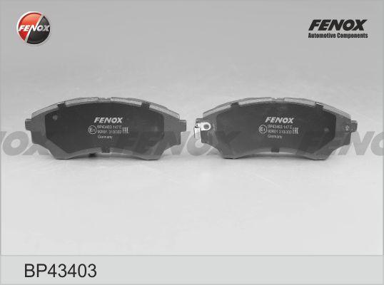 Fenox BP43403 - Əyləc altlığı dəsti, əyləc diski furqanavto.az