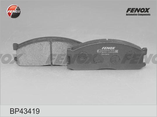 Fenox BP43419 - Əyləc altlığı dəsti, əyləc diski furqanavto.az