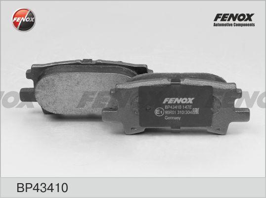 Fenox BP43410 - Əyləc altlığı dəsti, əyləc diski furqanavto.az