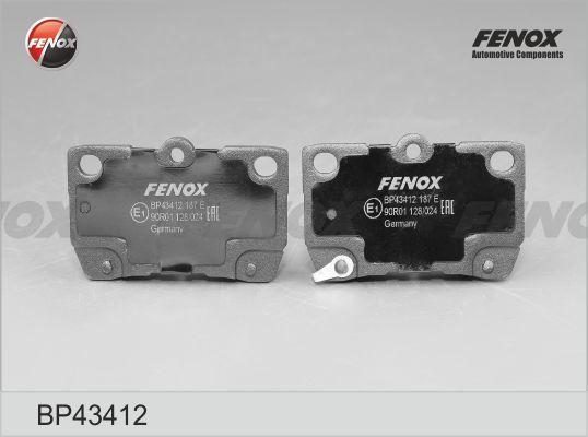 Fenox BP43412 - Əyləc altlığı dəsti, əyləc diski furqanavto.az