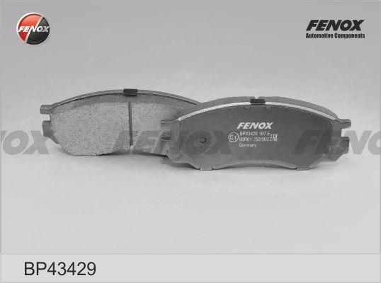 Fenox BP43429 - Əyləc altlığı dəsti, əyləc diski furqanavto.az