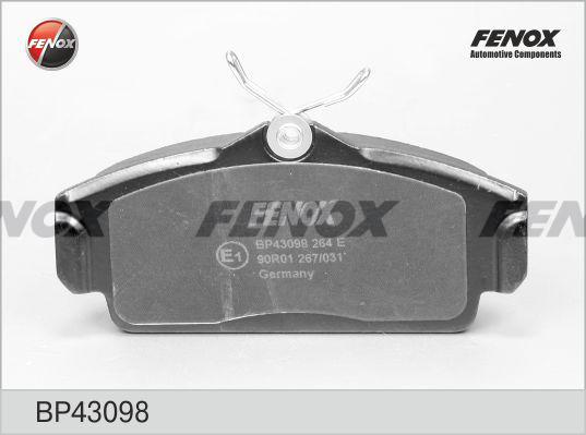 Fenox BP43098 - Əyləc altlığı dəsti, əyləc diski furqanavto.az