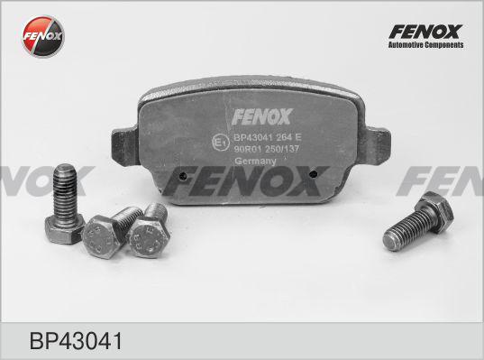 Fenox BP43041 - Əyləc altlığı dəsti, əyləc diski furqanavto.az