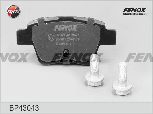 Fenox BP43043 - Əyləc altlığı dəsti, əyləc diski furqanavto.az