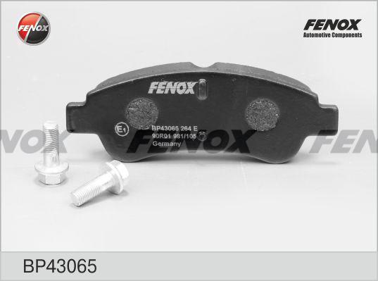 Fenox BP43065 - Əyləc altlığı dəsti, əyləc diski furqanavto.az