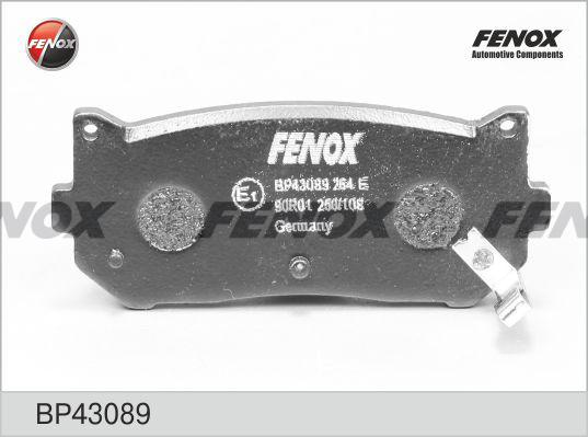 Fenox BP43089 - Əyləc altlığı dəsti, əyləc diski furqanavto.az