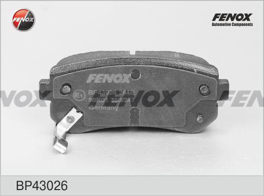 Fenox BP43026 - Əyləc altlığı dəsti, əyləc diski furqanavto.az
