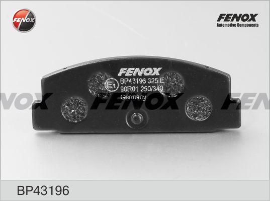 Fenox BP43196 - Əyləc altlığı dəsti, əyləc diski furqanavto.az