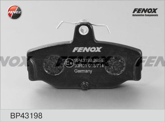 Fenox BP43198 - Əyləc altlığı dəsti, əyləc diski furqanavto.az