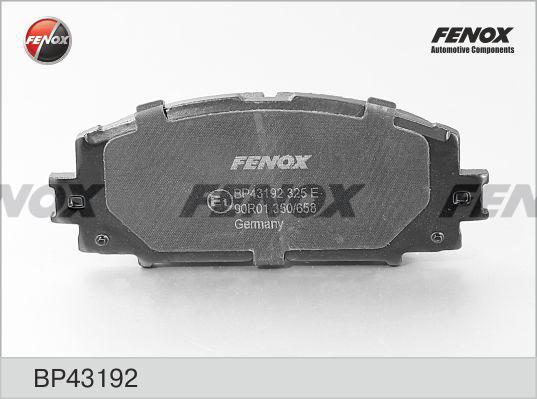 Fenox BP43192 - Əyləc altlığı dəsti, əyləc diski furqanavto.az