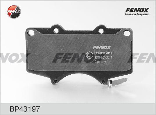 Fenox BP43197 - Əyləc altlığı dəsti, əyləc diski furqanavto.az