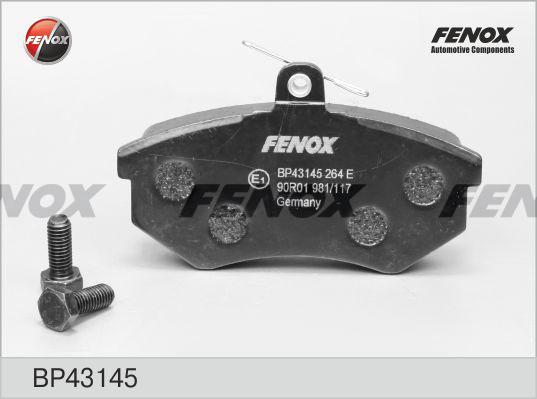 Fenox BP43145 - Əyləc altlığı dəsti, əyləc diski furqanavto.az