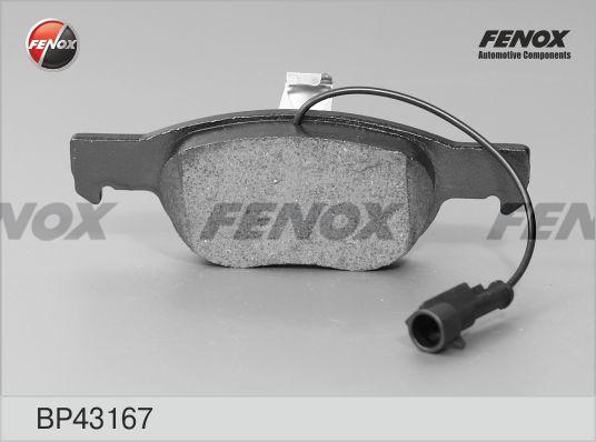 Fenox BP43167 - Əyləc altlığı dəsti, əyləc diski furqanavto.az