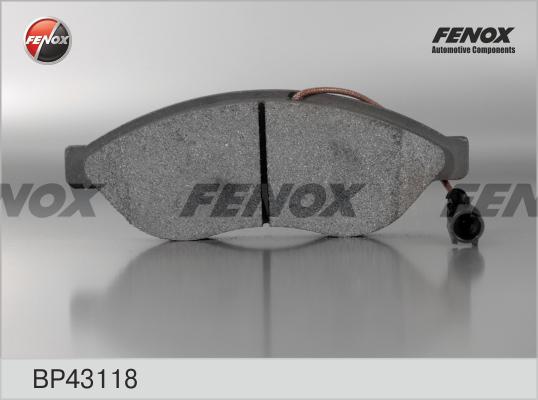 Fenox BP43118 - Əyləc altlığı dəsti, əyləc diski furqanavto.az