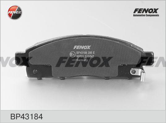 Fenox BP43184 - Əyləc altlığı dəsti, əyləc diski furqanavto.az