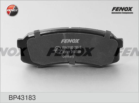 Fenox BP43183 - Əyləc altlığı dəsti, əyləc diski www.furqanavto.az