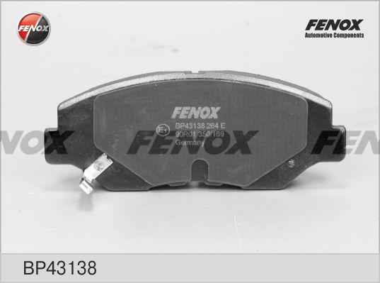 Fenox BP43138 - Əyləc altlığı dəsti, əyləc diski www.furqanavto.az