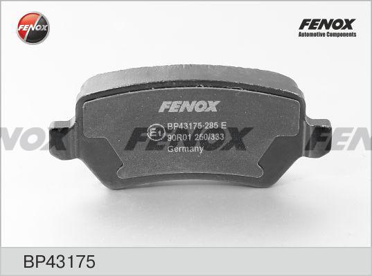 Fenox BP43175 - Əyləc altlığı dəsti, əyləc diski furqanavto.az