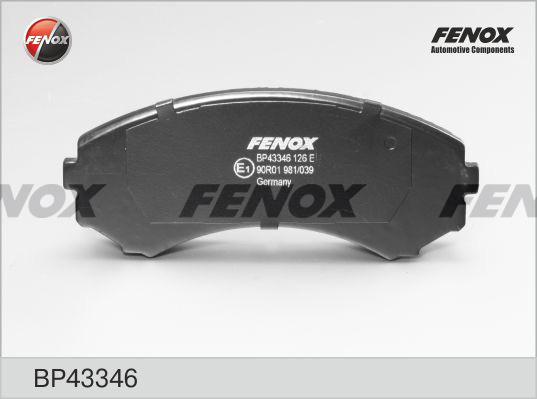 Fenox BP43346 - Əyləc altlığı dəsti, əyləc diski furqanavto.az