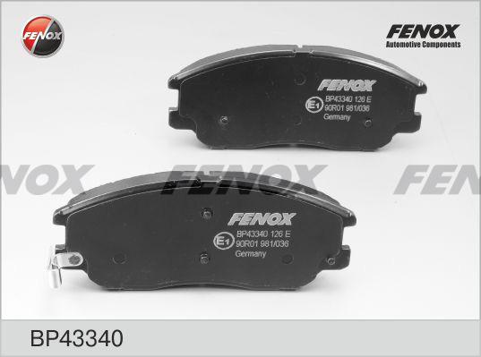 Fenox BP43340 - Əyləc altlığı dəsti, əyləc diski furqanavto.az