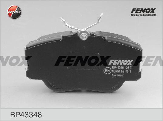 Fenox BP43348 - Əyləc altlığı dəsti, əyləc diski furqanavto.az