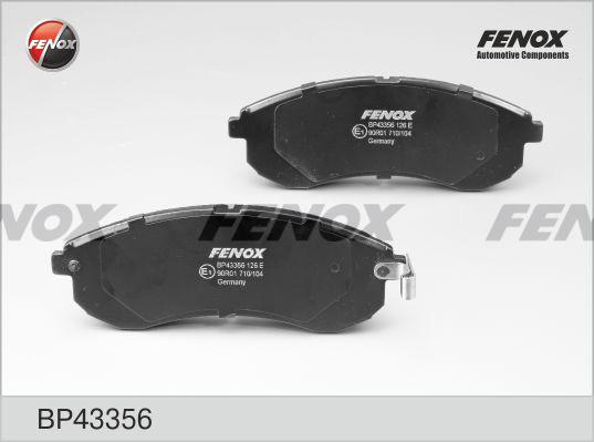 Fenox BP43356 - Əyləc altlığı dəsti, əyləc diski furqanavto.az