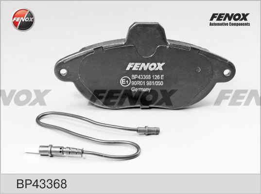 Fenox BP43368 - Əyləc altlığı dəsti, əyləc diski furqanavto.az