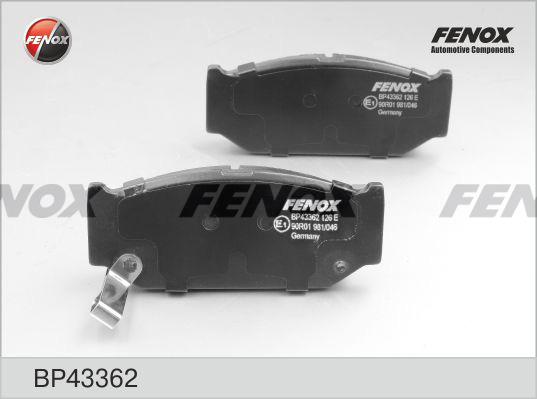 Fenox BP43362 - Əyləc altlığı dəsti, əyləc diski furqanavto.az