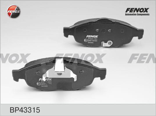 Fenox BP43315 - Əyləc altlığı dəsti, əyləc diski furqanavto.az