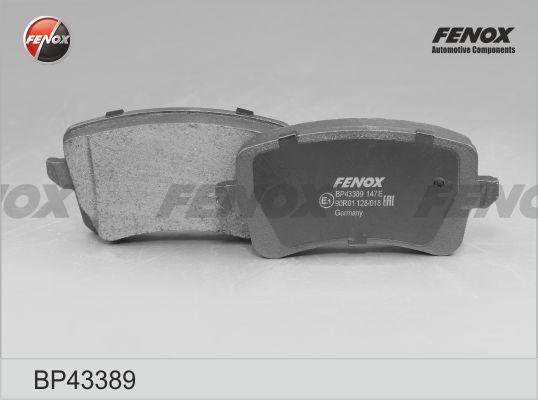 Fenox BP43389 - Əyləc altlığı dəsti, əyləc diski furqanavto.az