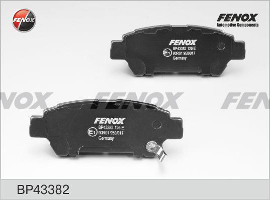 Fenox BP43382 - Əyləc altlığı dəsti, əyləc diski furqanavto.az