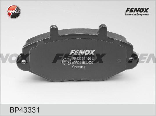 Fenox BP43331 - Əyləc altlığı dəsti, əyləc diski furqanavto.az