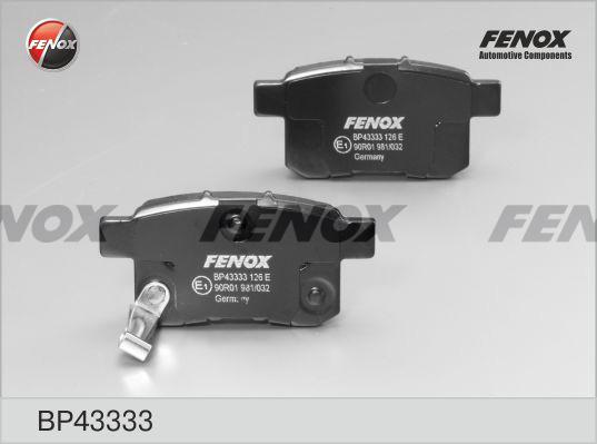 Fenox BP43333 - Əyləc altlığı dəsti, əyləc diski furqanavto.az