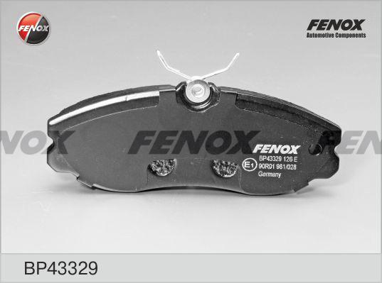 Fenox BP43329 - Əyləc altlığı dəsti, əyləc diski furqanavto.az