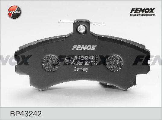 Fenox BP43242 - Əyləc altlığı dəsti, əyləc diski furqanavto.az