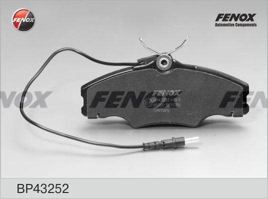 Fenox BP43252 - Əyləc altlığı dəsti, əyləc diski www.furqanavto.az