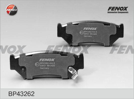 Fenox BP43262 - Əyləc altlığı dəsti, əyləc diski furqanavto.az