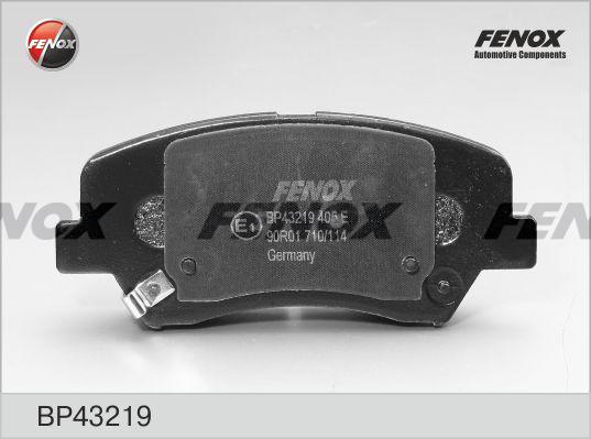 Fenox BP43219 - Əyləc altlığı dəsti, əyləc diski www.furqanavto.az