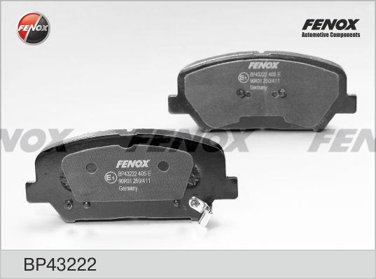 Fenox BP43222 - Əyləc altlığı dəsti, əyləc diski furqanavto.az