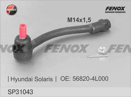 Fenox SP31043 - Bağlama çubuğunun sonu furqanavto.az