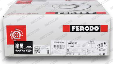 Ferodo DDF1278C-D - Əyləc Diski furqanavto.az